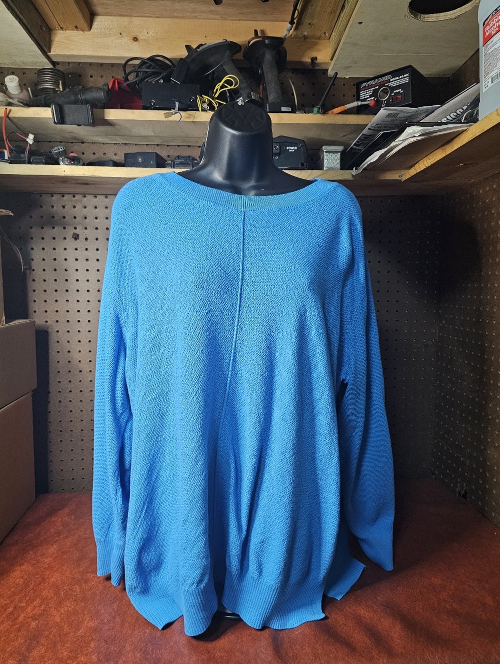 Belle by Kim Gravel Blue Sweater Size 1X